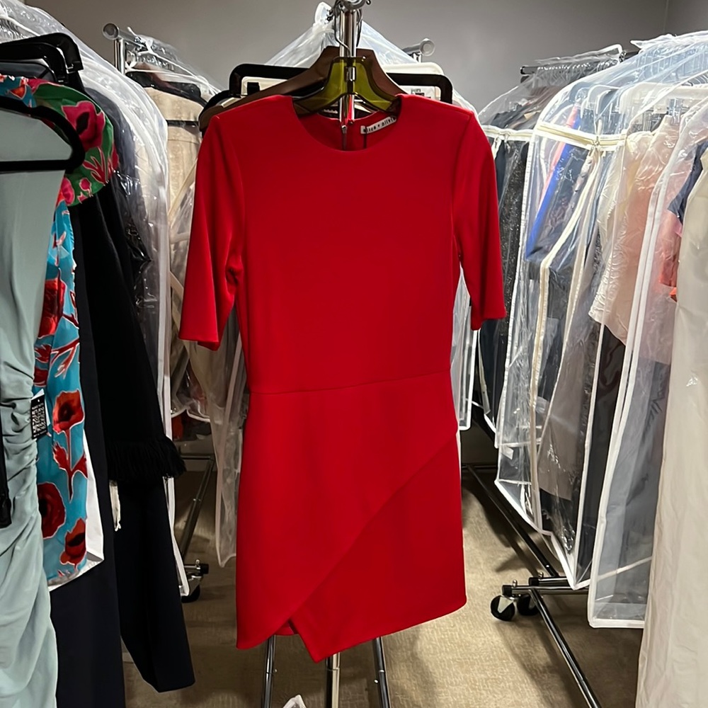 Alice and Olivia Red Mini Dress NWT